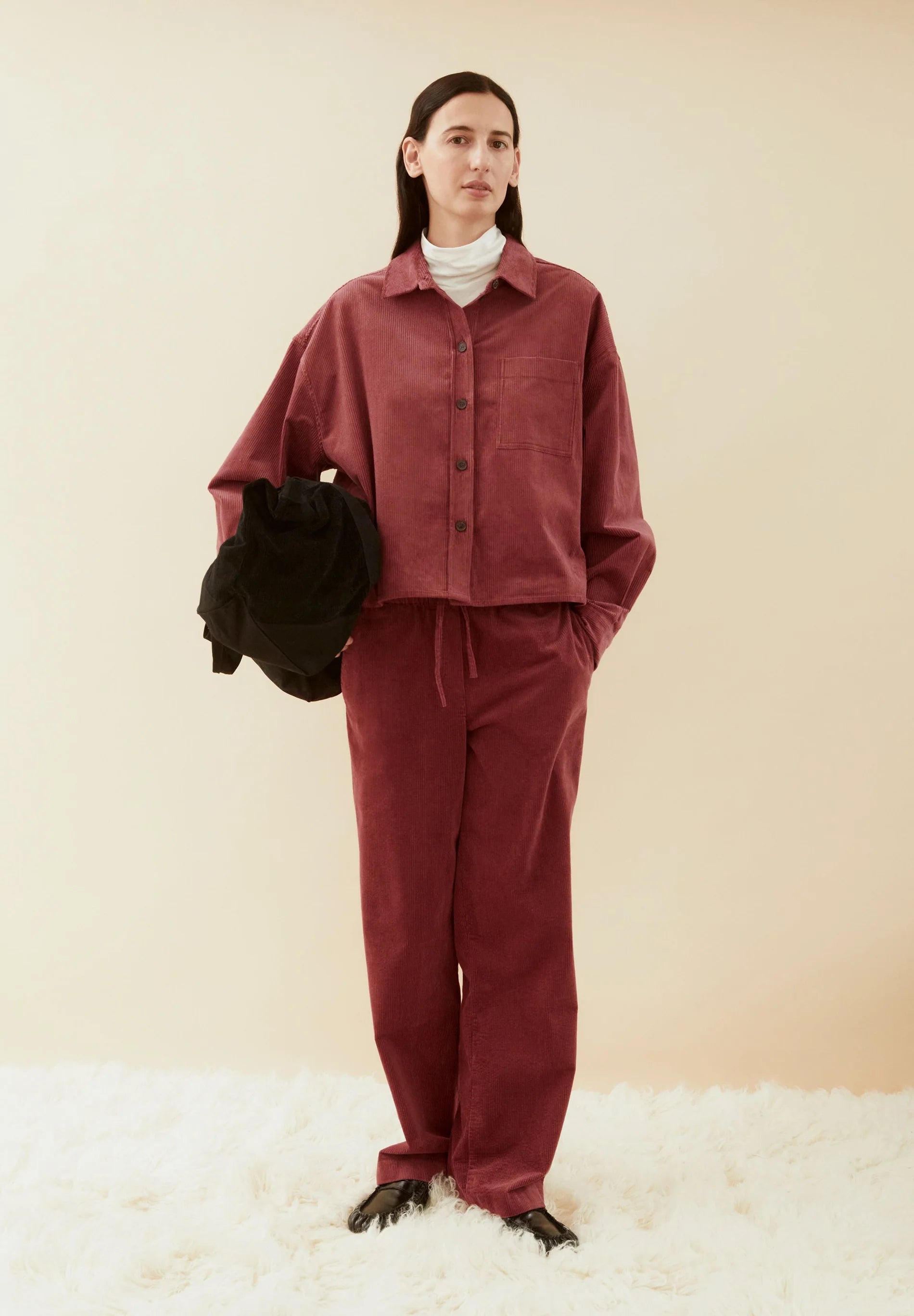 nalaani corduroy blouse velvet ember