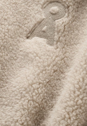 wool blend fleece jacket honey melange
