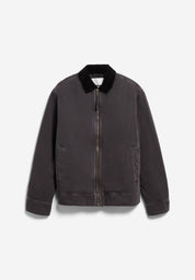 padded cotton jacket dark steel