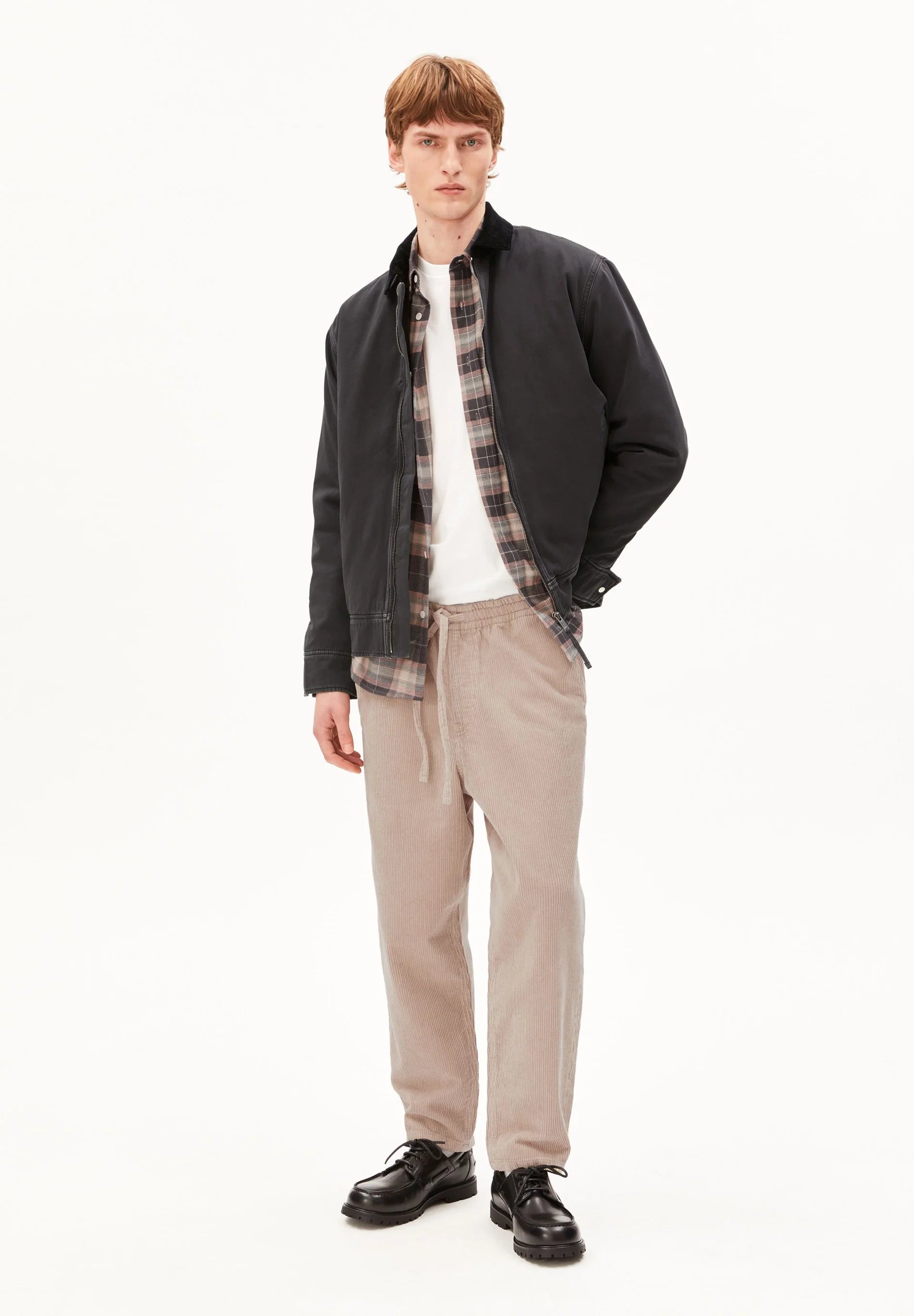 padded cotton jacket dark steel