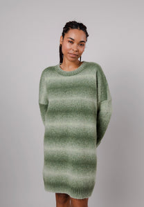 knitted dress moss