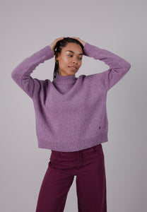 perkins cropped sweater grape