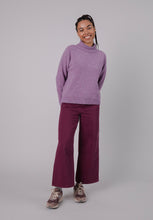 Load image into Gallery viewer, perkins cropped sweater grape