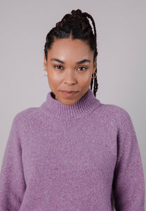 perkins cropped sweater grape