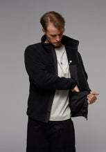 Load image into Gallery viewer, fleece jacket peat black