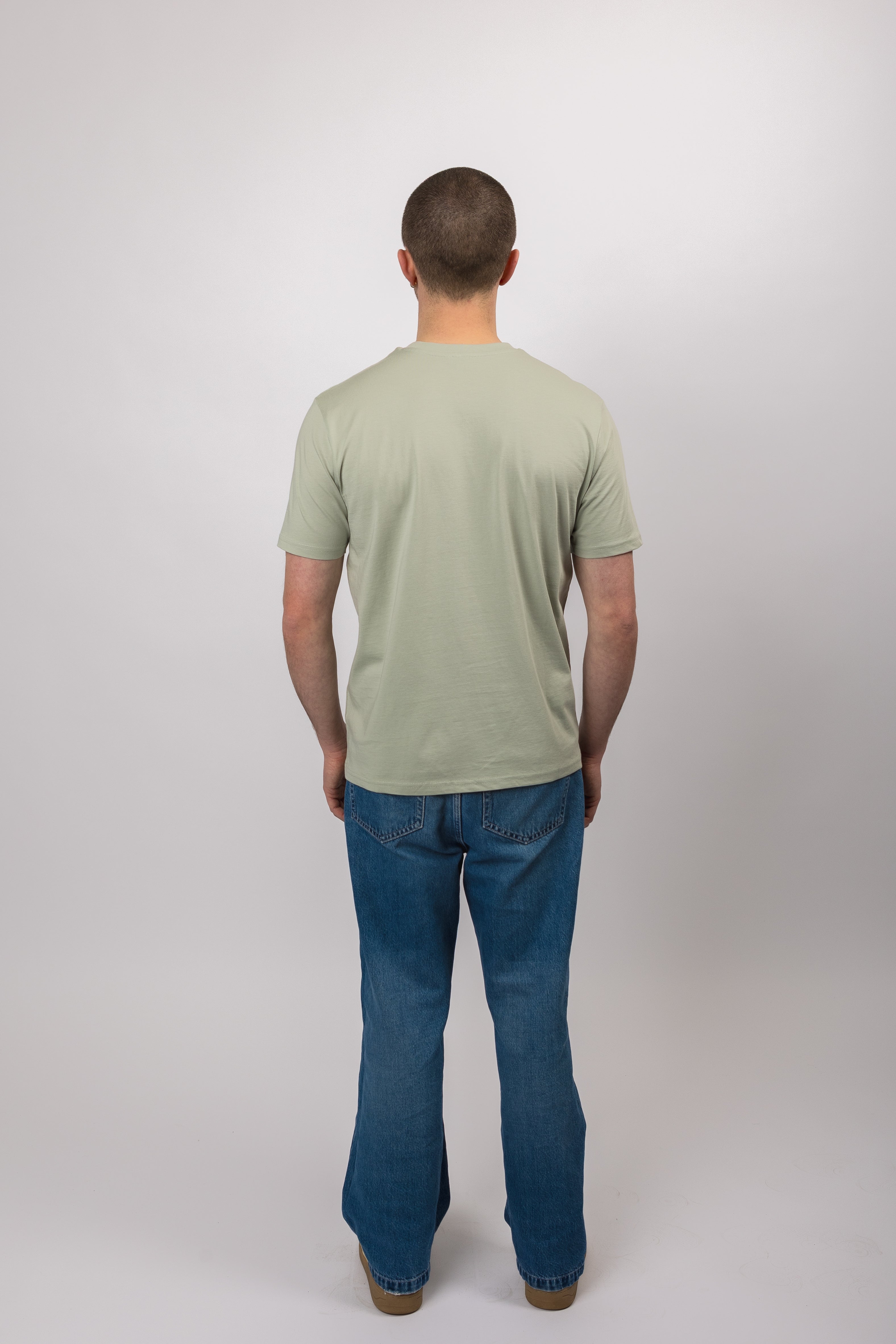 classic organic tee aqua grey