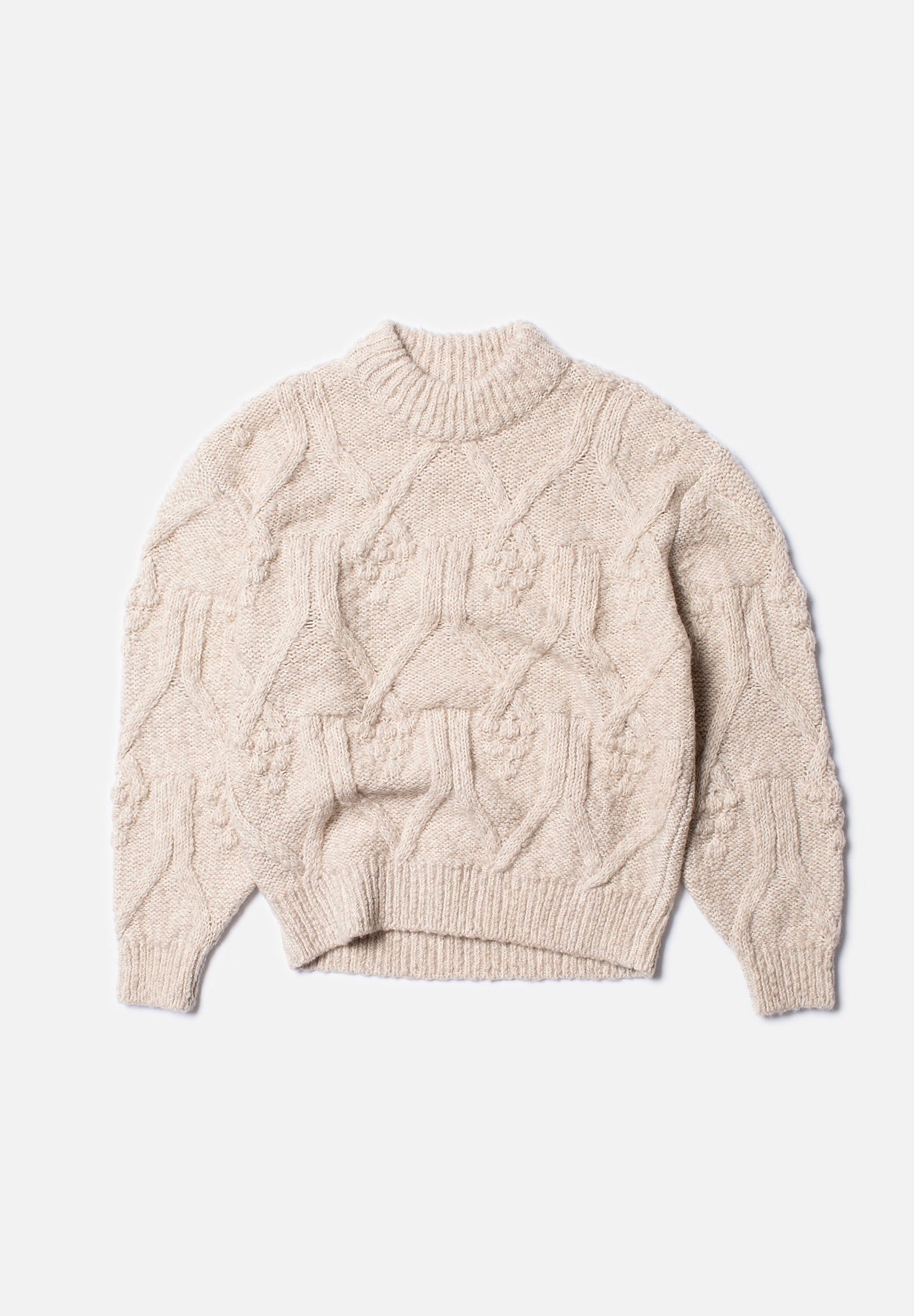 pullover elsa cable knit oat