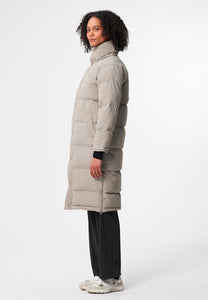 puffy parka cement taupe