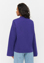 Laden Sie das Bild in den Galerie-Viewer, cotton high neck knit deep purple