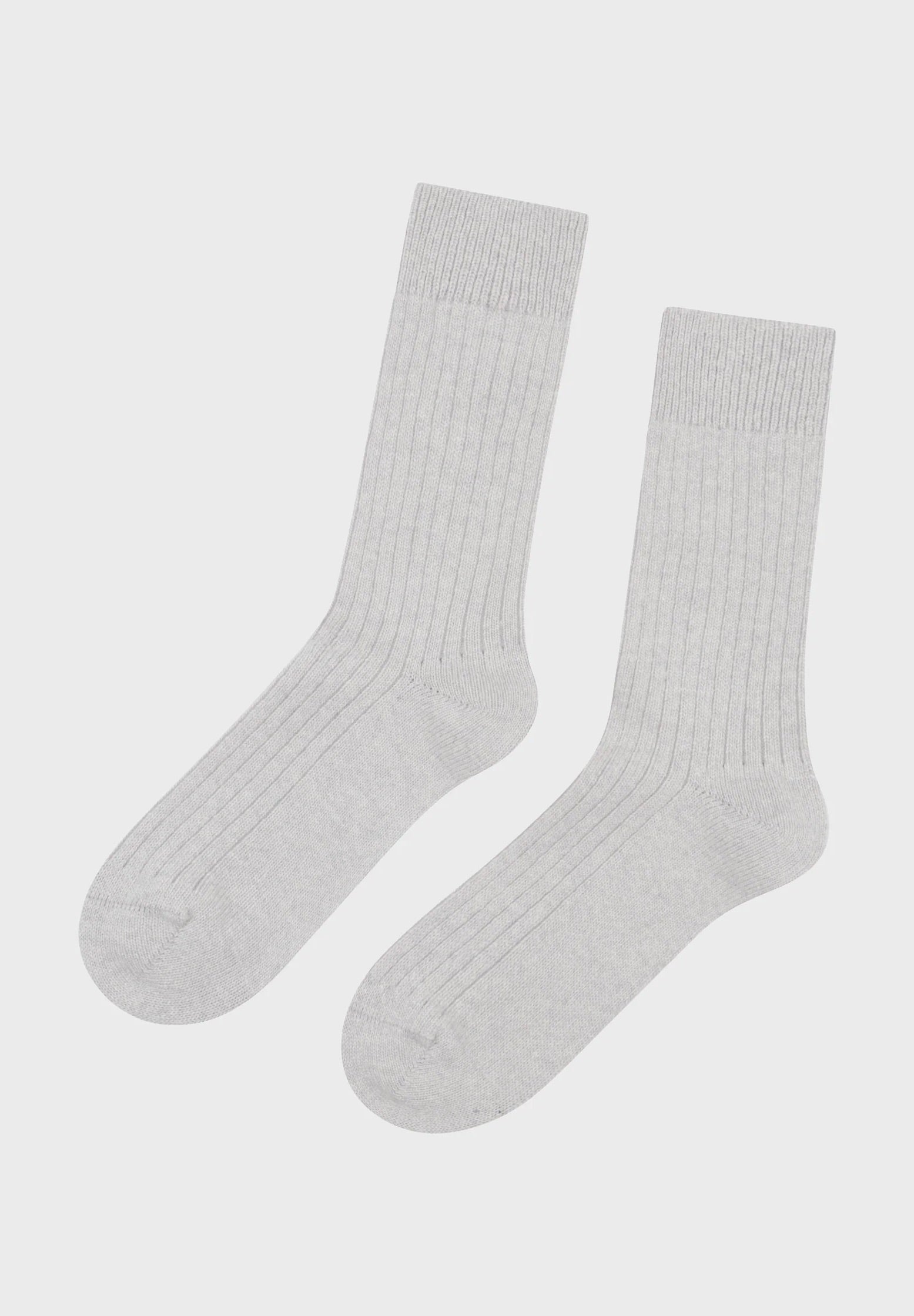 wool socks pastel grey