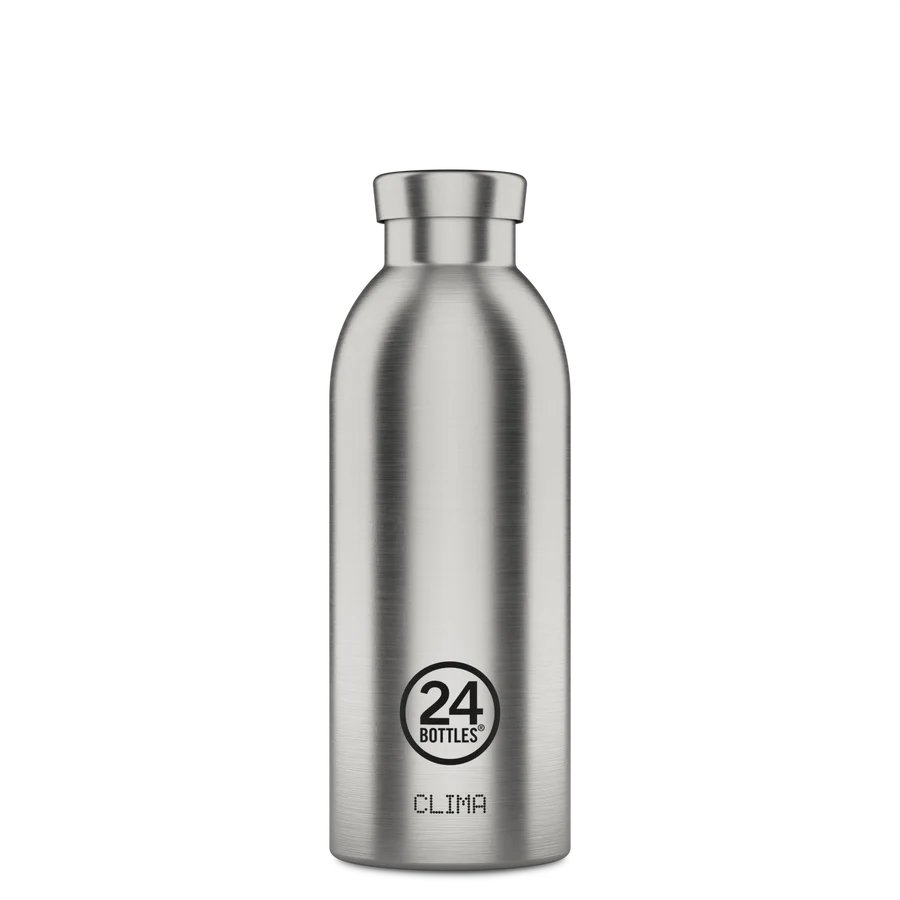 clima bottle brushed steel