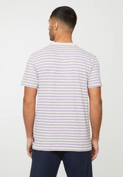 t-shirt delonix stripes gray lilac