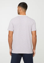 Lade das Bild in den Galerie-Viewer, t-shirt delonix stripes gray lilac