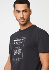 t-shirt agave bike anatomy black
