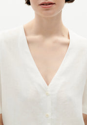hemp libelula blouse white