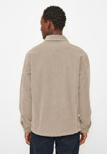 Load image into Gallery viewer, corduroy overshirt light feather gray