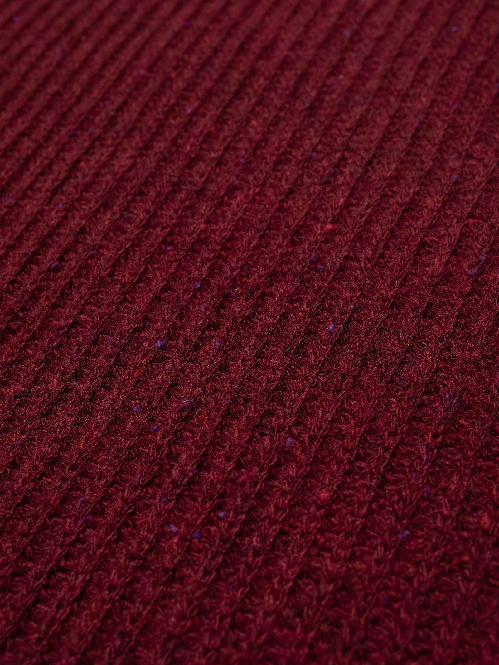 august rib wool sweater burgundy