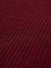 august rib wool sweater burgundy