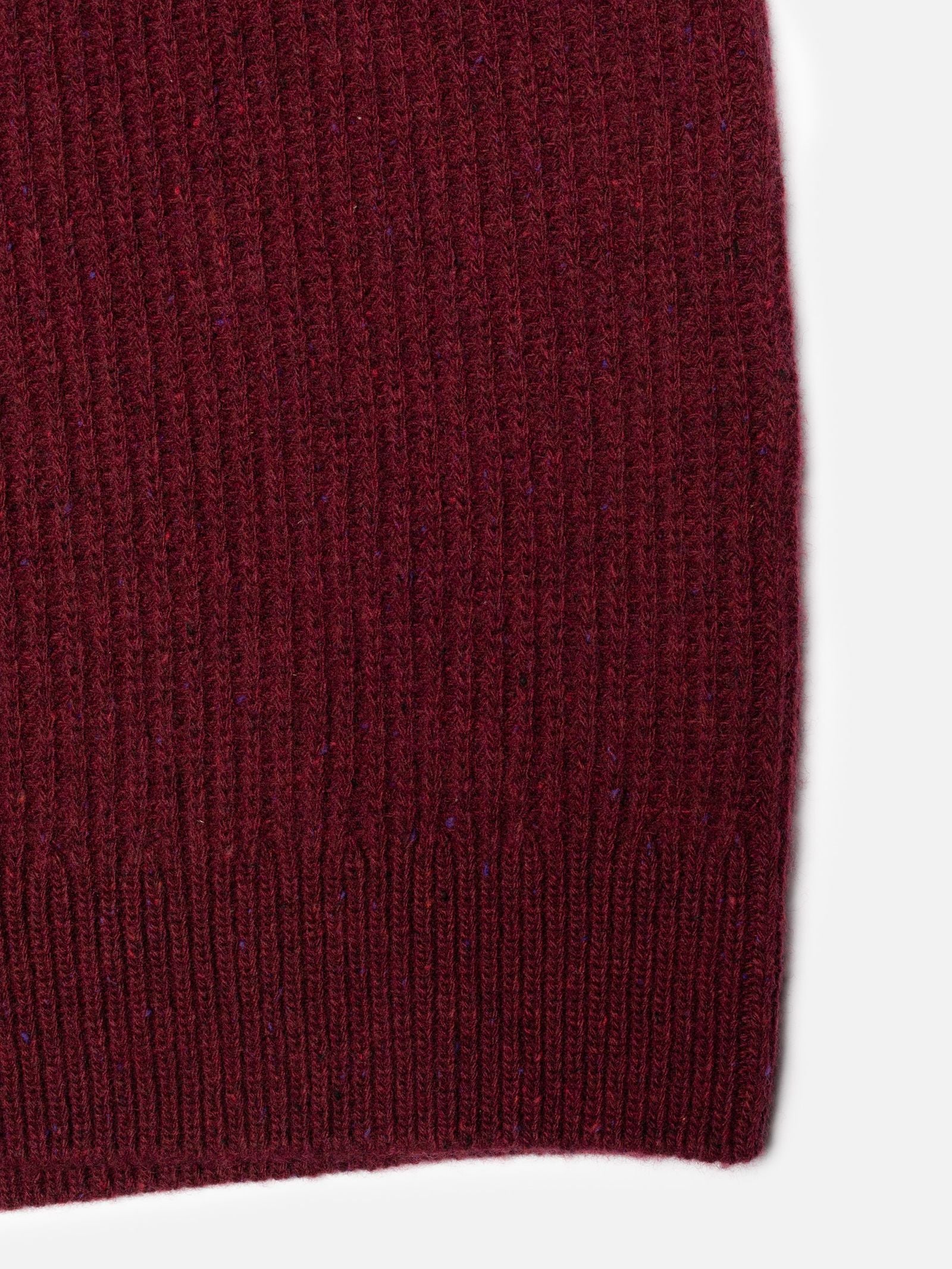 august rib wool sweater burgundy