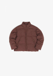 jacke loose fit puffer jacket deep mahogany