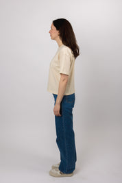 boxy organic crop tee