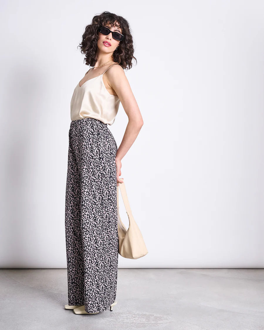 wide pants kiso leo print