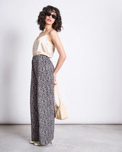 wide pants kiso leo print