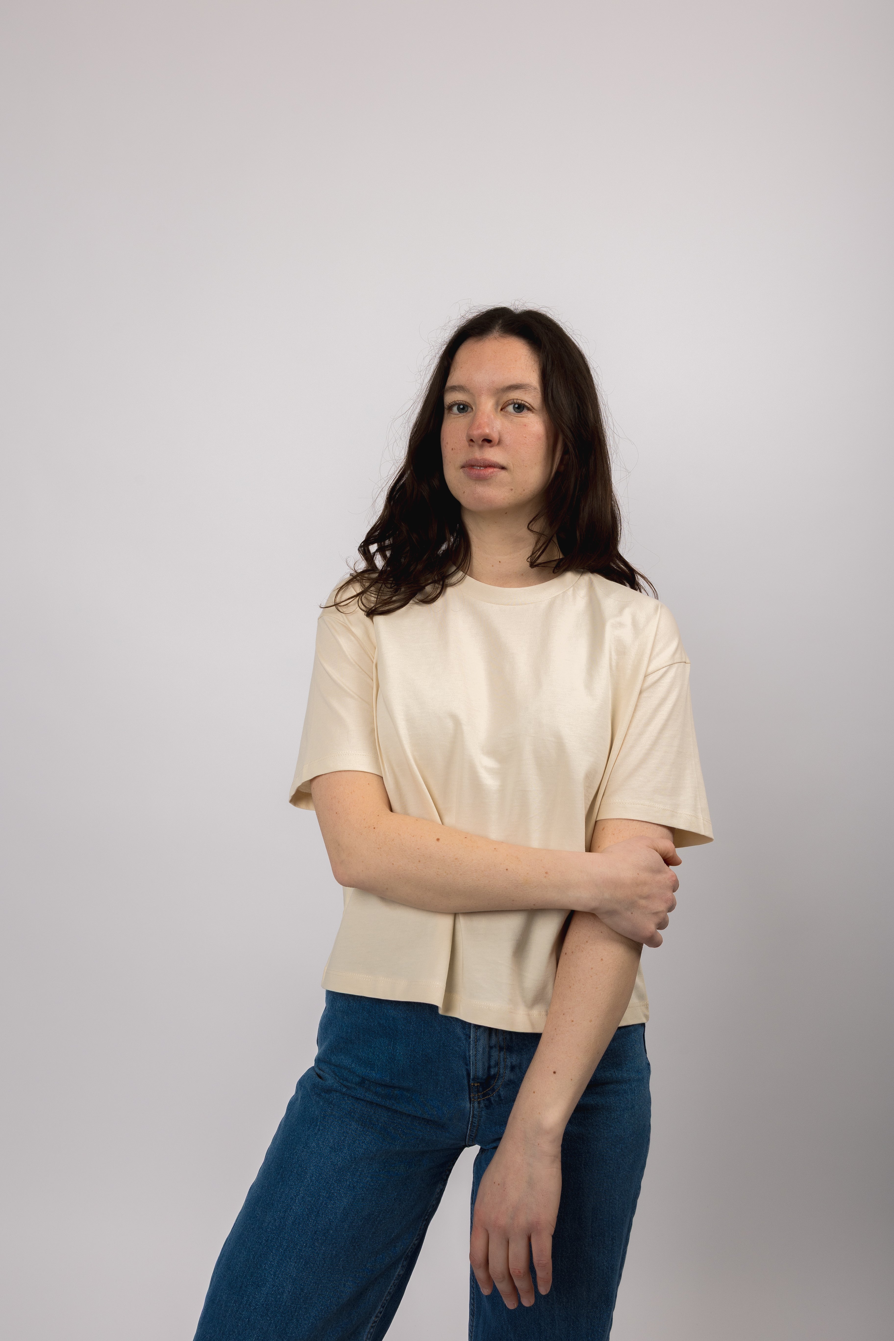 boxy organic crop tee