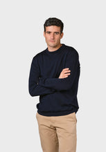 Load image into Gallery viewer, sweater basic merino knit navy