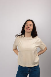 boxy organic crop tee