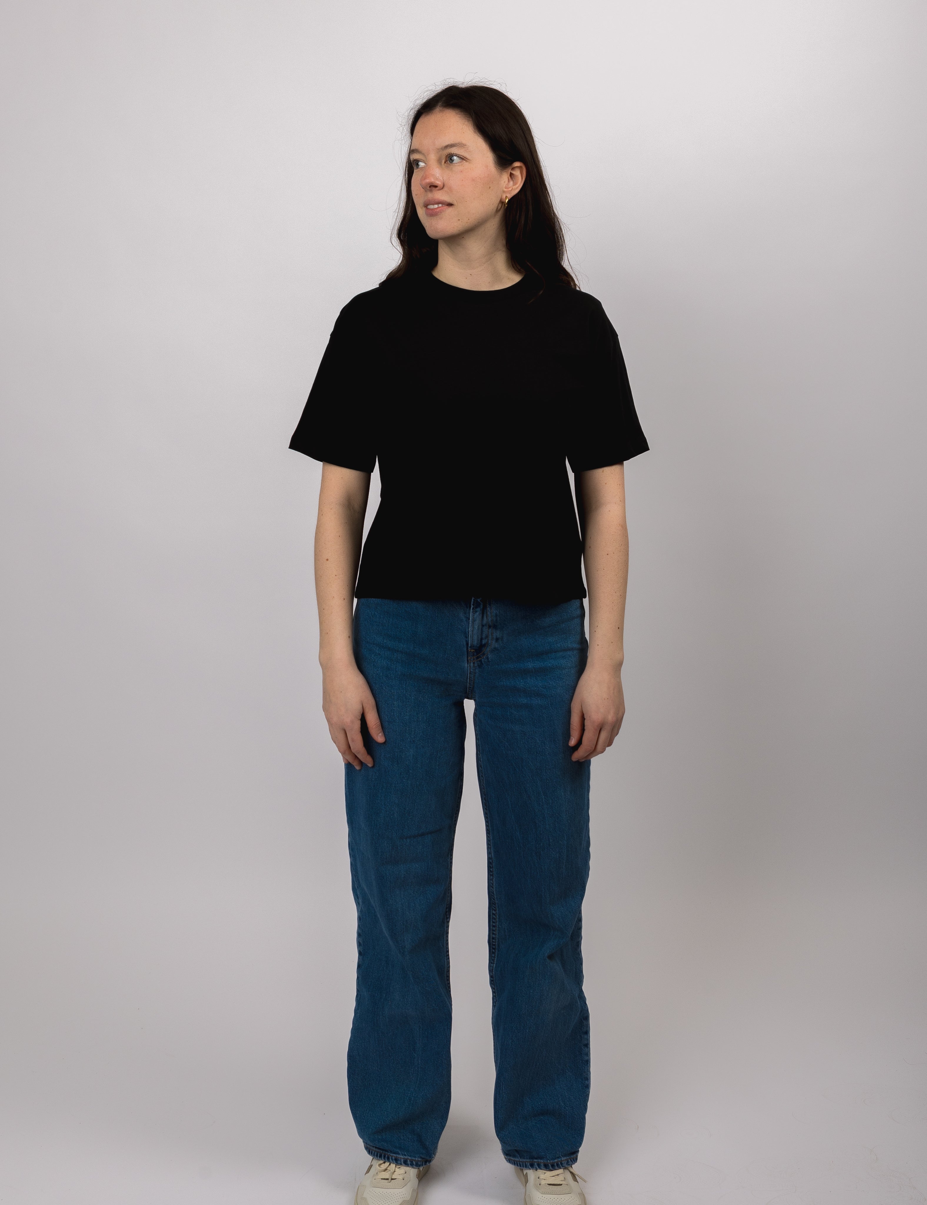 boxy organic crop tee