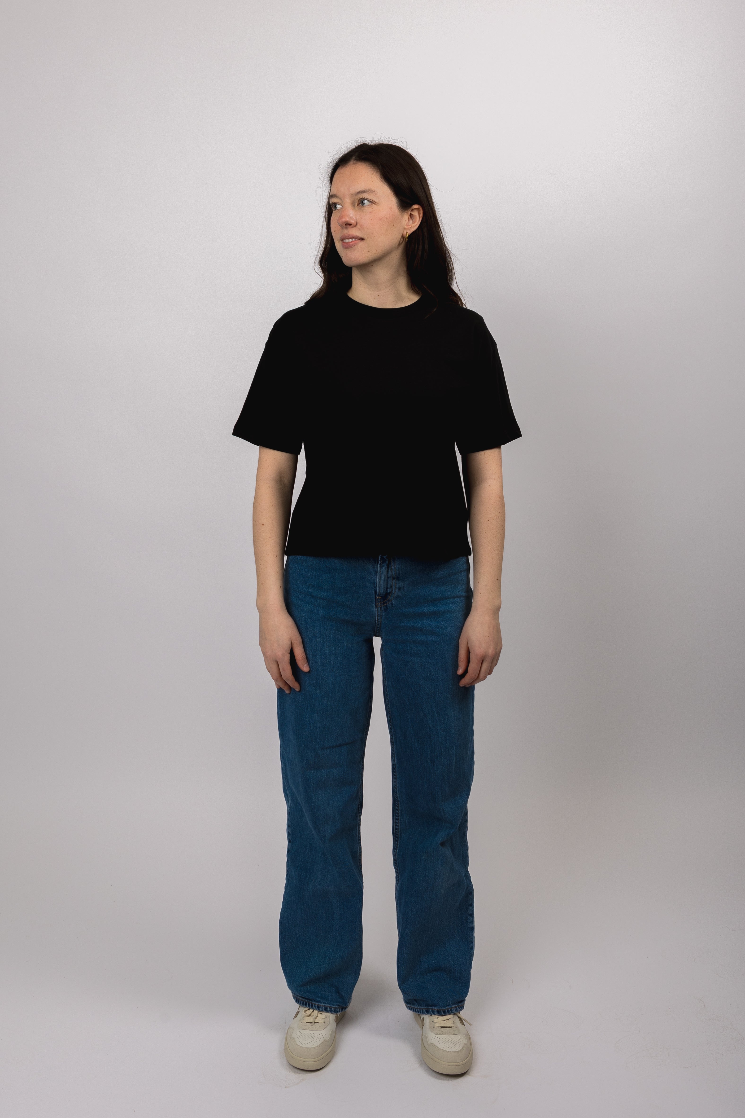 boxy organic crop tee