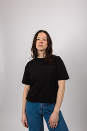 boxy organic crop tee