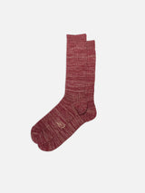 rasmusson mens rib sock burgundy
