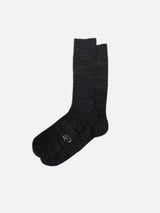 rasmusson mens rib sock dark grey