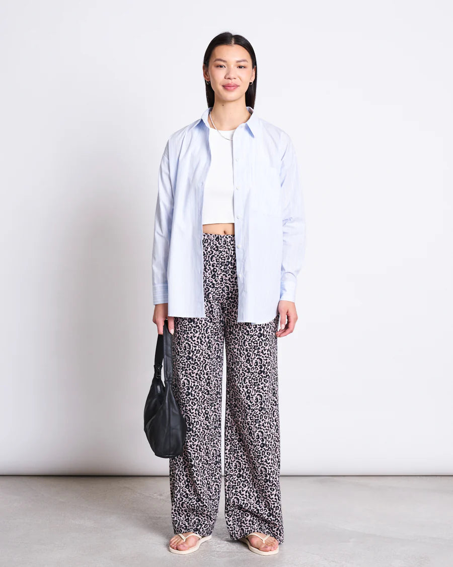 wide pants kiso leo print