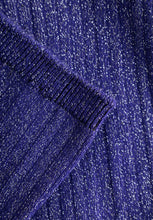 Laden Sie das Bild in den Galerie-Viewer, single pack rib lurex socks deep purple