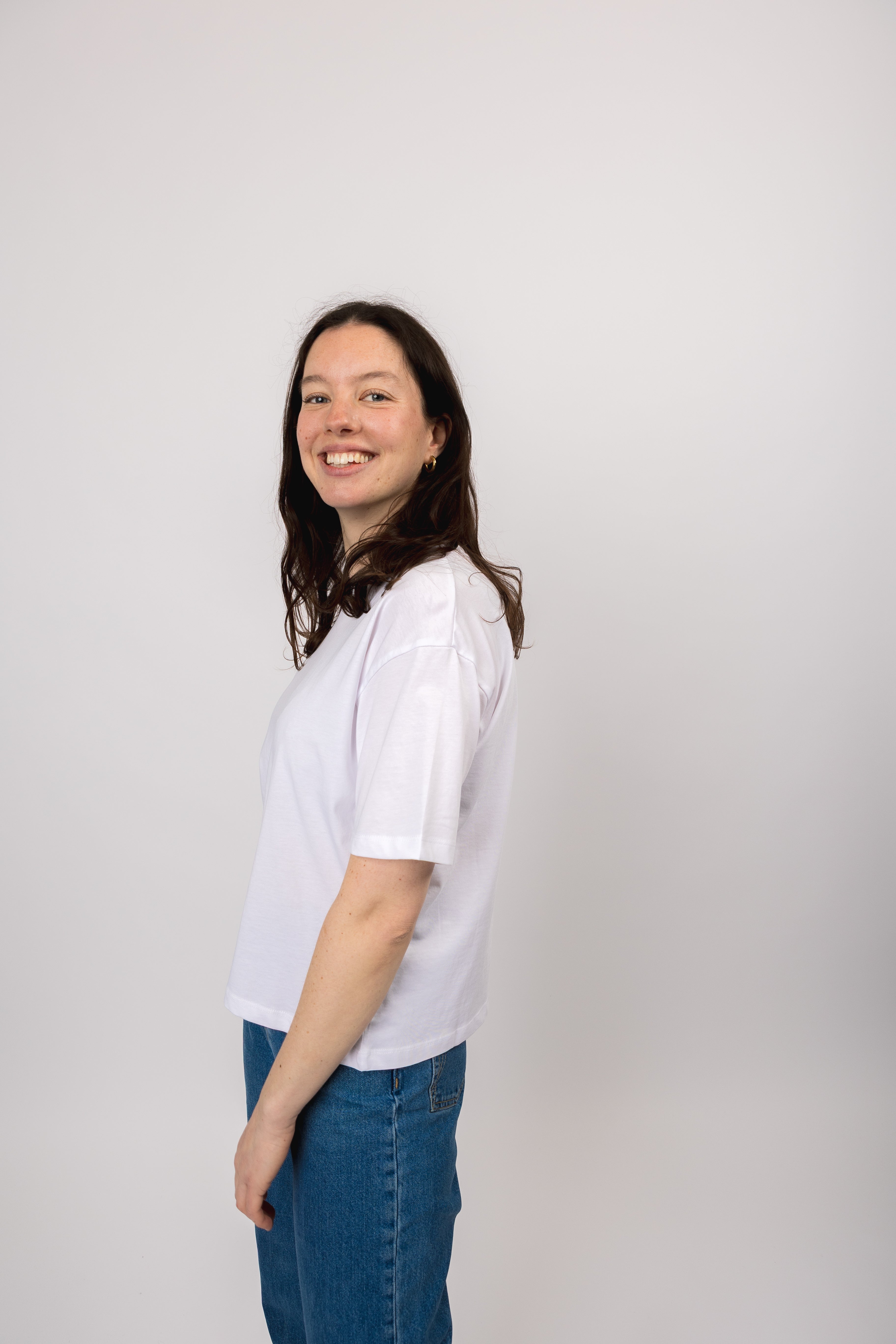 boxy organic crop tee