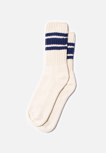 men vintage sport socks off white