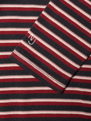 jessy ls t-shirt striped rib multi