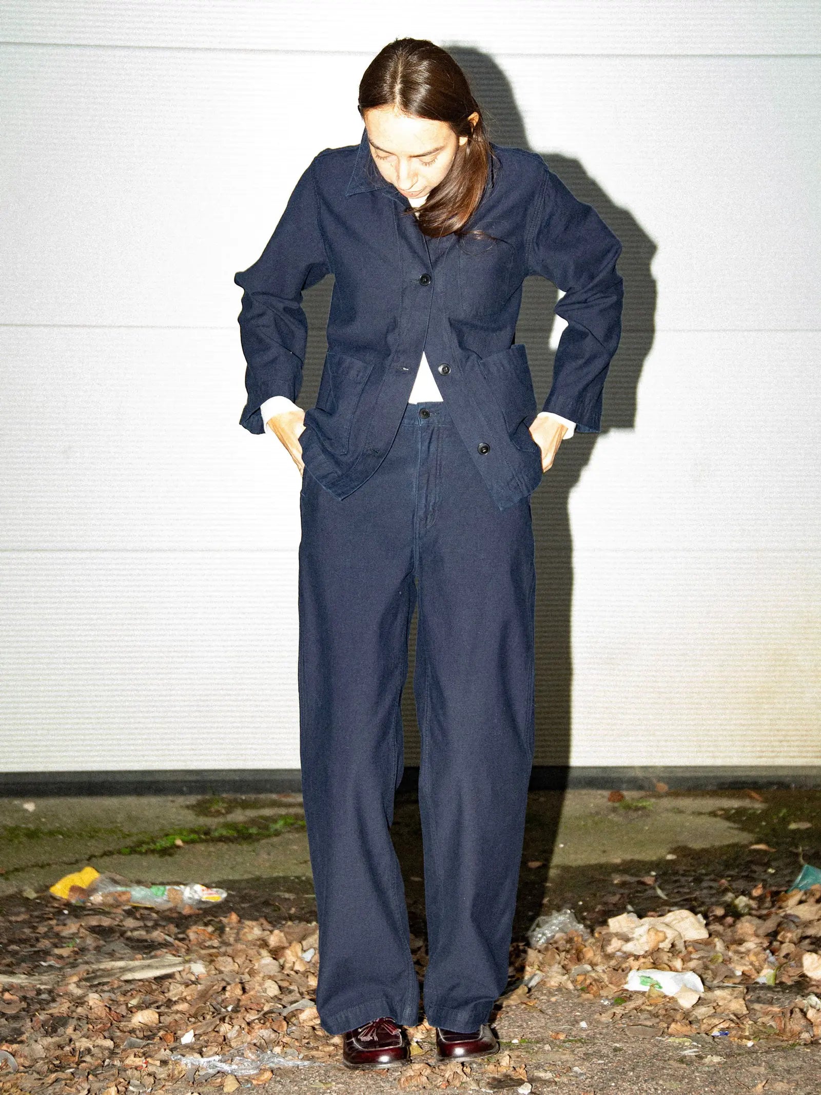 wendy pants back sateen indigo