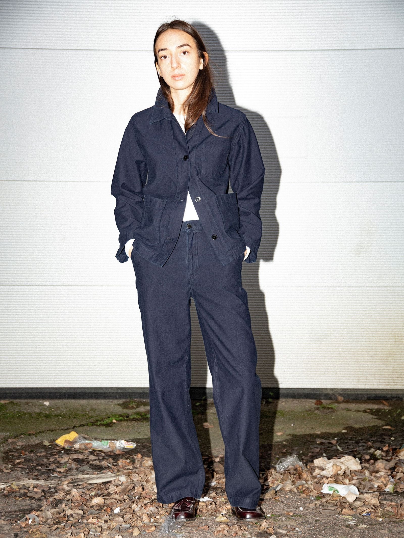 wendy pants back sateen indigo