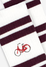 Lade das Bild in den Galerie-Viewer, burgundy bike crew socks