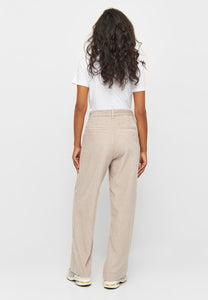 posey wide high-rise corduroy pants light feather gray