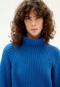 fiona knitted sweater blue