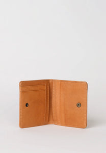 alex fold over wallet wild oak soft grain leather