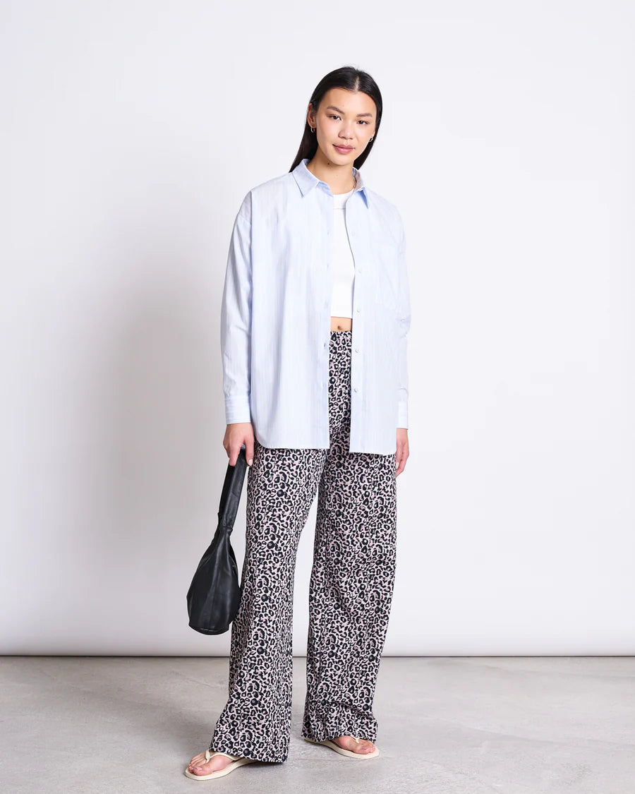 wide pants kiso leo print