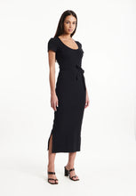 Load image into Gallery viewer, corrie ribbed dress black
