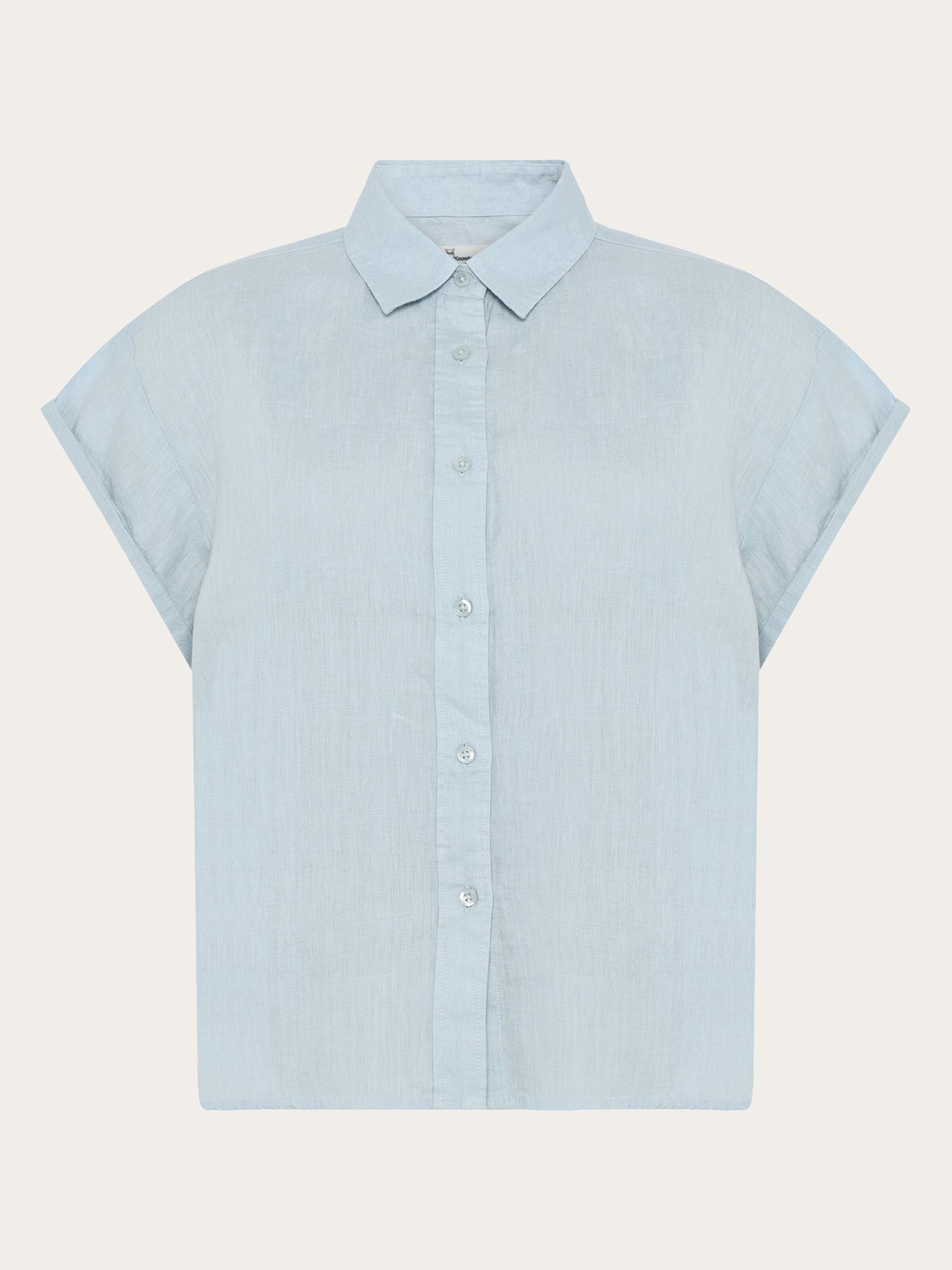 aster fold-up linen short sleeve shirt skyway
