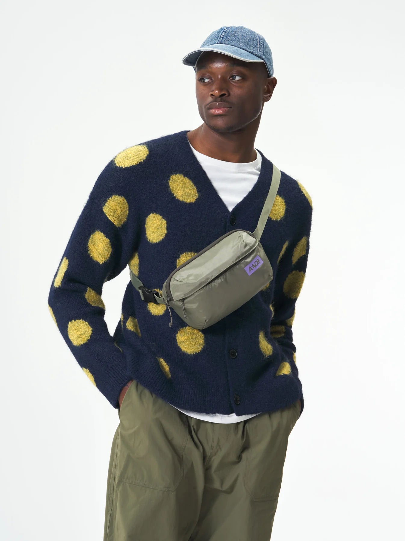 tasche hip bag ease riptstop violett sage